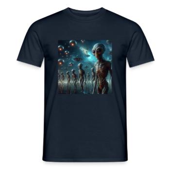 Astronomie Physik - Männer T-Shirt - Navy - Vorne - AI Model Male 178 light (178cm)