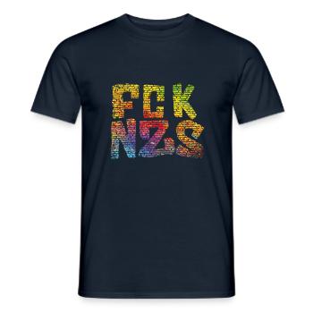 FCK NZS - T-shirt homme - marine - Devant - AI Model Male 178 light (178cm)