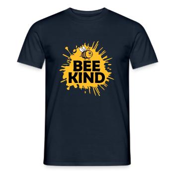 Être gentil mignon miel gentillesse abeille amour inspirant - T-shirt homme - marine - Devant - AI Model Male 178 light (178cm)