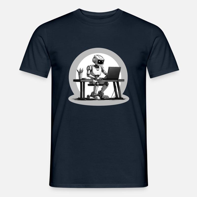 TELEARBEIT - Männer T-Shirt - Navy