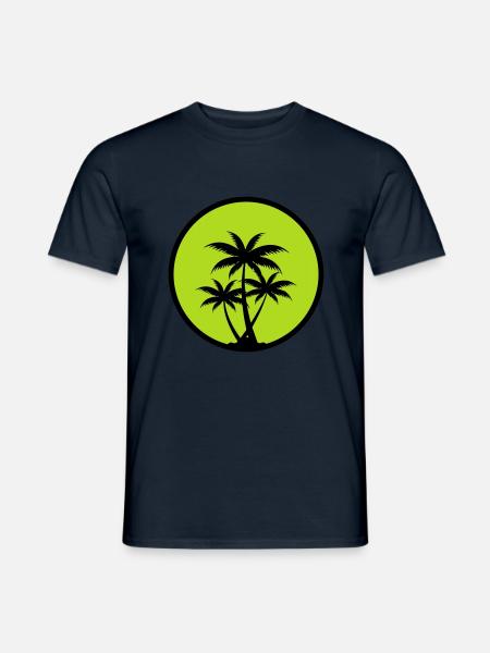 Palm trees - Men's T-Shirt - navy