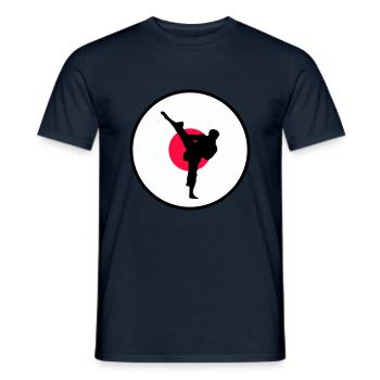 karate japan - Männer T-Shirt - Navy - Vorne - AI Model Male 178 light (178cm)