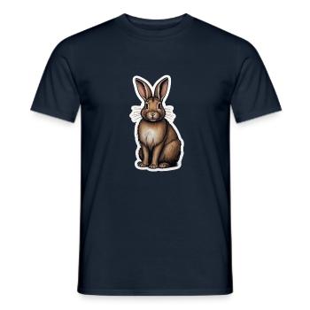 Lapin Pâques Sweet - T-shirt homme - marine - Devant - AI Model Male 178 light (178cm)