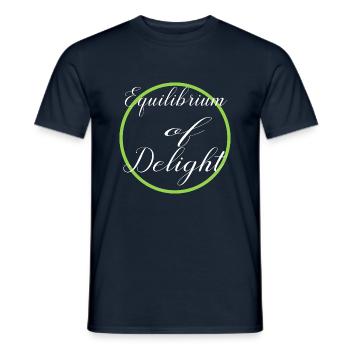 present idea maintaining balance life balance - Männer T-Shirt - Navy - Vorne - AI Model Male 178 light (178cm)