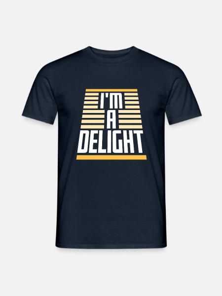 Lustig, ich bin eine Freude, sarkastisch, entzückend, Humor, Spaß - Mænd T-shirt - marineblå
