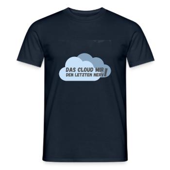 Das cloud mir den letzten Nerv - Männer T-Shirt - Navy - Vorne - AI Model Male 178 light (178cm)