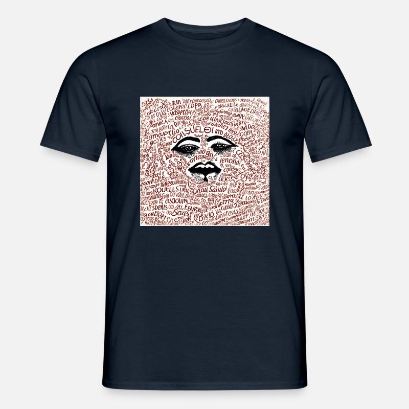Zufällige Wörter - Männer T-Shirt - Navy