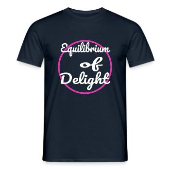 life balance harmony and balance awesome pure joy - Männer T-Shirt - Navy - Vorne - AI Model Male 178 light (178cm)