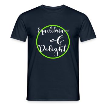 joyous journey happy gift harmony and balance - Men's T-Shirt - navy - Front - AI Model Male 178 light (178cm)