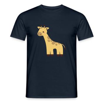 Giraffe - Männer T-Shirt - Navy - Vorne - AI Model Male 178 light (178cm)