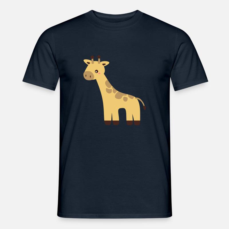 Giraffe - Männer T-Shirt - Navy