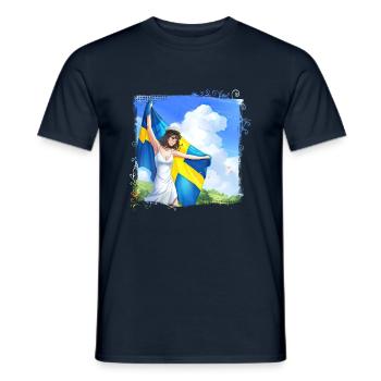 Abschlussfeier 2024 Abiturfeier - Männer T-Shirt - Navy - Vorne - AI Model Male 178 light (178cm)
