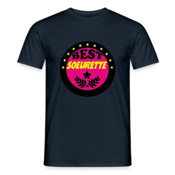 BEST SOEURETTE - T-shirt homme - marine - Devant - AI Model Male 178 light (178cm)