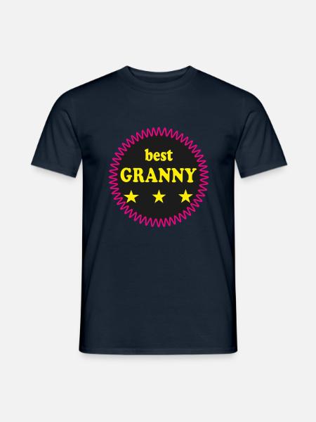 BEST GRANNY - Men's T-Shirt - navy