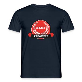 PAPA VATI DAD - T-shirt homme - marine - Devant - AI Model Male 178 light (178cm)