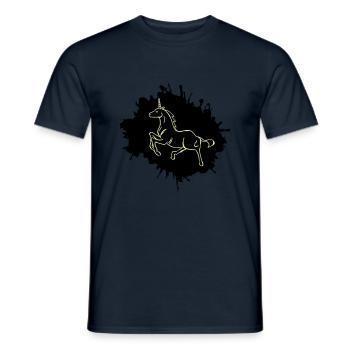 Blobs de licorne - T-shirt homme - marine - Devant - AI Model Male 178 light (178cm)
