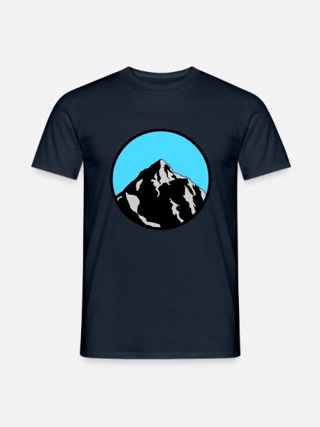 mountain - Men's T-Shirt - navy