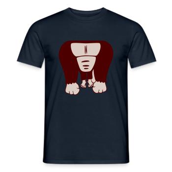 Funny Gorilla Body Headless Halloween Costume - Men's T-Shirt - navy - Front - AI Model Male 178 light (178cm)
