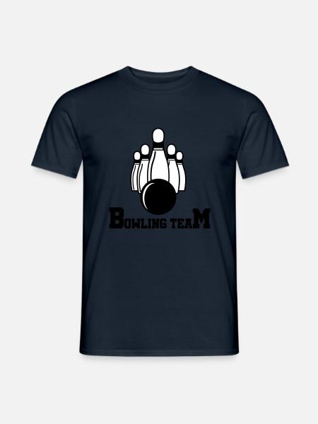bowling team - Männer T-Shirt - Navy