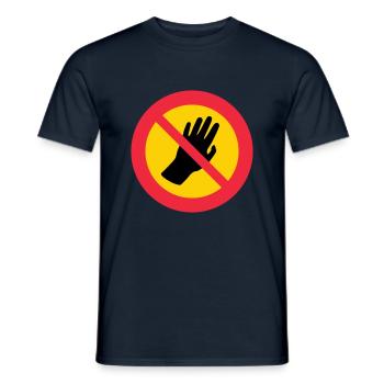 Bitte fass mich nicht an - Autismus - Asperger - Männer T-Shirt - Navy - Vorne - AI Model Male 178 light (178cm)