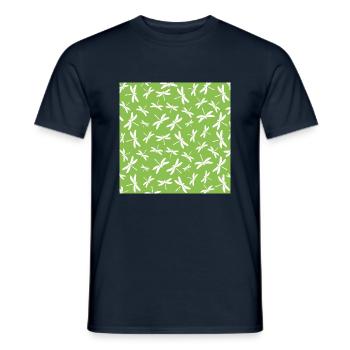 Die Libelle der Natur La libellule de la nature - T-shirt homme - marine - Devant - AI Model Male 178 light (178cm)