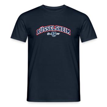 Rüsselsheim - Männer T-Shirt - Navy - Vorne - AI Model Male 178 light (178cm)