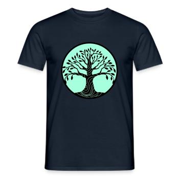 baum des lebens - Männer T-Shirt - Navy - Vorne - AI Model Male 178 light (178cm)