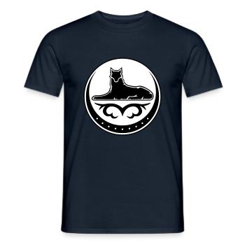 Ichkeria - Men's T-Shirt - navy - Front - AI Model Male 178 light (178cm)