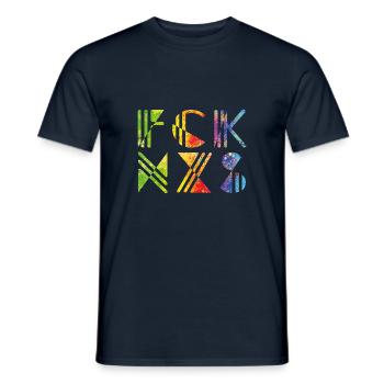 FCK NZS - T-shirt homme - marine - Devant - AI Model Male 178 light (178cm)