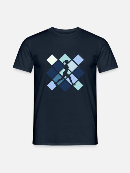 Fitness Gesundheit Copy - Mænd T-shirt - marineblå