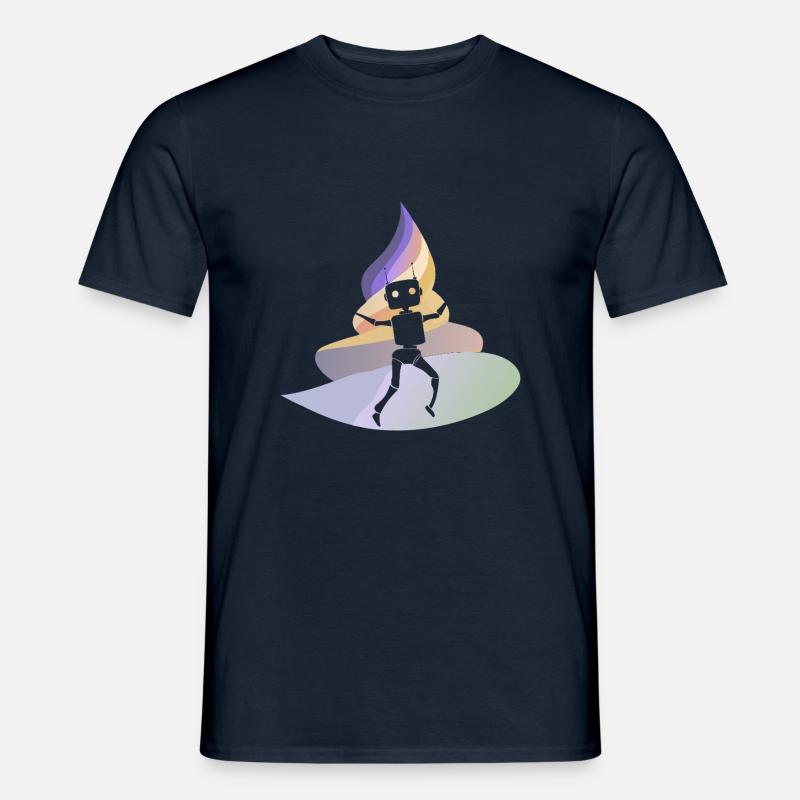 Cyborg Roboter Tech - Männer T-Shirt - Navy