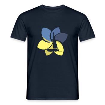 Sailing Boats Sailboat - Men's T-Shirt - navy - Front - AI Model Male 178 light (178cm)