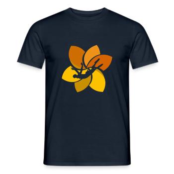 Swimming Snorkeling Diving Goggles - Men's T-Shirt - navy - Front - AI Model Male 178 light (178cm)