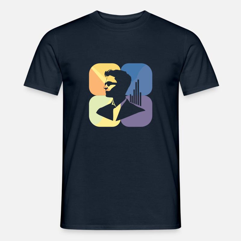 Statistik Datenanalyse Mathematik - Männer T-Shirt - Navy