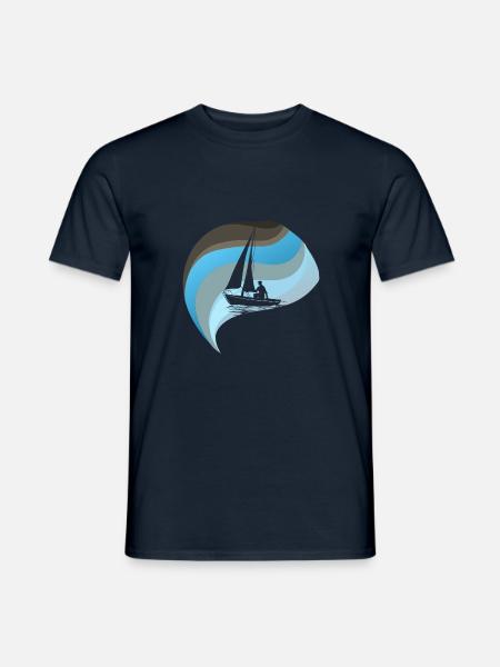 Segler Segelboot Segelboote - Männer T-Shirt - Navy