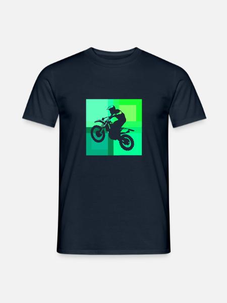 Trail Offroad Motorrad - Männer T-Shirt - Navy