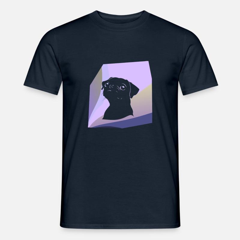 Chien Chiot Koeter - T-shirt homme - marine
