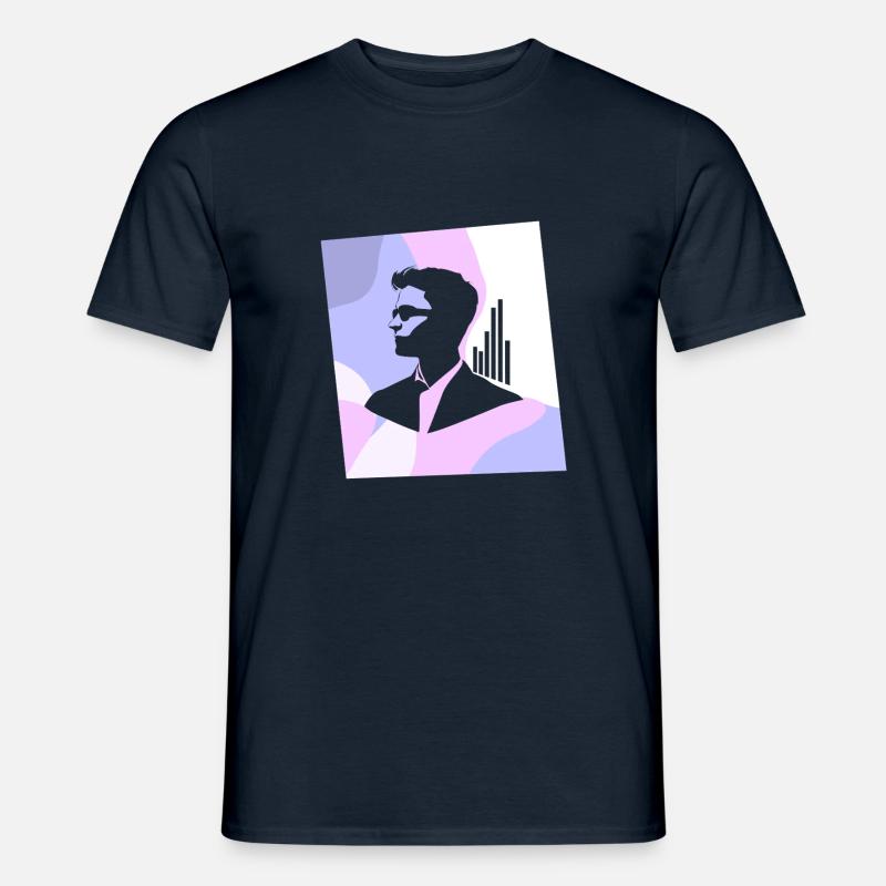 Statistics Mathematics Science - Men's T-Shirt - navy