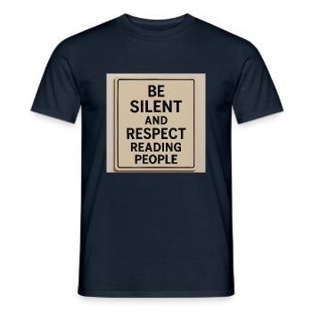Respectez ceux qui lisent - T-shirt homme - marine - Devant - AI Model Male 178 light (178cm)