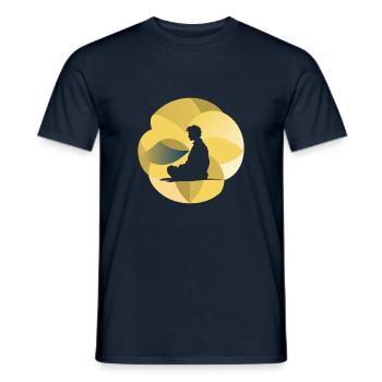 Meditation Inner Peace Stress Relief - Men's T-Shirt - navy - Front - AI Model Male 178 light (178cm)