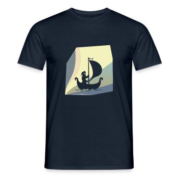 Sweden Battle History - Men's T-Shirt - navy - Front - AI Model Male 178 light (178cm)