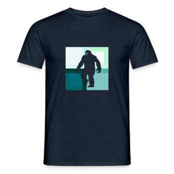 Monts Bigfoot - T-shirt homme - marine - Devant - AI Model Male 178 light (178cm)