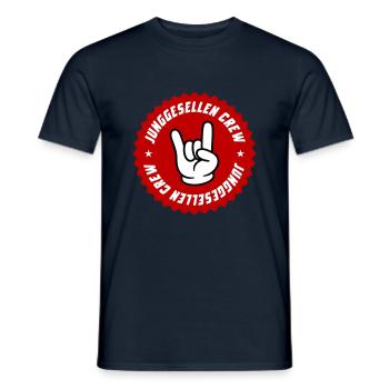 Junggesellen Crew Jga - Männer T-Shirt - Navy - Vorne - AI Model Male 178 light (178cm)