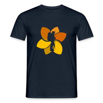 Wanderung Trekking Trekker - Männer T-Shirt - Navy - Vorne - AI Model Male 178 light (178cm)