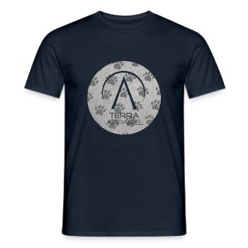 Motif patte de chien - Jungle Vibes - T-shirt homme - marine - Devant - AI Model Male 178 light (178cm)
