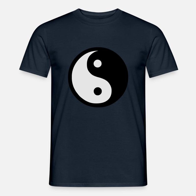 Yin und Yang - Männer T-Shirt - Navy