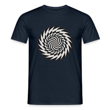 trippy - Männer T-Shirt - Navy - Vorne - AI Model Male 178 light (178cm)