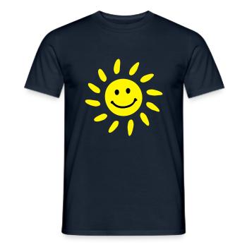 sonne__f2 - T-shirt homme - marine - Devant - AI Model Male 178 light (178cm)