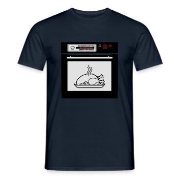 Braten in der Röhre (Schwangerschaft) - Männer T-Shirt - Navy - Vorne - AI Model Male 178 light (178cm)