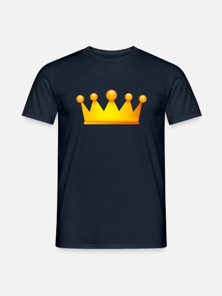 Smiley Crown - T-shirt herr - marinblå